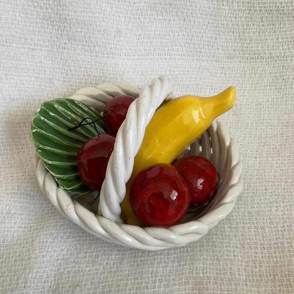 Basket of Fruit Jay Willfred Made in Italy Andrea by Sadek Ceramic 3D - READ!